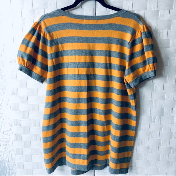 Evie square neck short sleeve sweater size xl - Picture 2 of 6